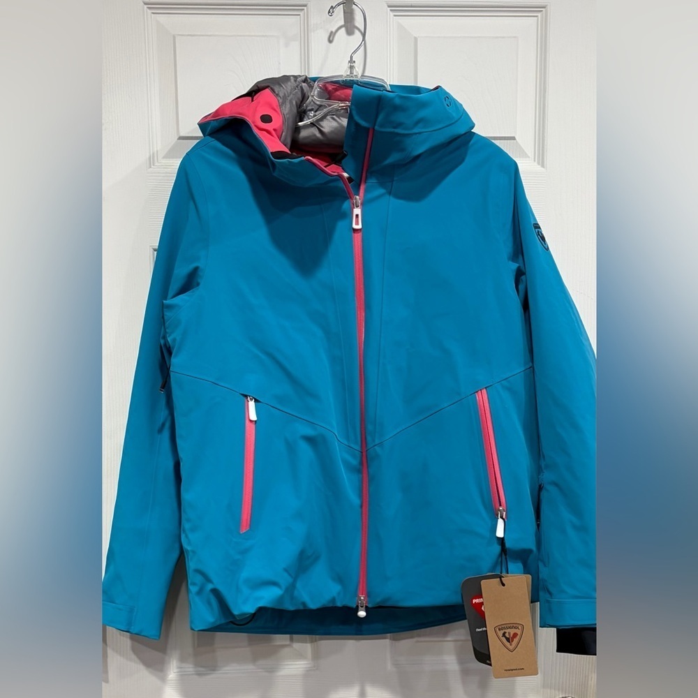 Rossignol Women's Medium Blackside Ski Jacket Teal NWT Snow Snowboard Pink